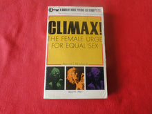 Load image into Gallery viewer, Vintage Erotic Adult Paperback Book/Novel Climax 1969 HC3