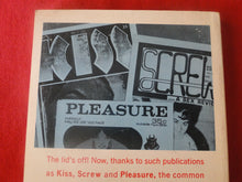 Load image into Gallery viewer, Vintage Erotic Adult Paperback Book/Novel Kiss, Screw, Pleasure and Sex Greenleaf X33