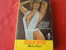 Load image into Gallery viewer, Vintage Erotic Adult Paperback Book/Novel Teasin' Bitch Midwood 1981 HC3