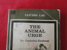 Load image into Gallery viewer, Vintage Erotic Adult Paperback Book/Novel The Animal Urge Liverpool X33