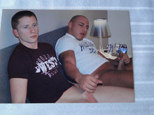 Load image into Gallery viewer, Vintage Gay Interest Nude Hot Hung Male Photo 5 x 7 Gay Hand Job H41