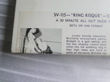 Load image into Gallery viewer, Vintage 1980s Nude Adult Women Wrestling VHS Tape Ring Risque X4