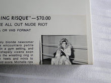 Load image into Gallery viewer, Vintage 1980s Nude Adult Women Wrestling VHS Tape Ring Risque X4