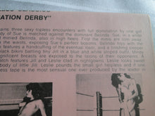 Load image into Gallery viewer, Vintage 1980s Nude Adult Women Wrestling VHS Tape Golden Girls Domination Derby X4