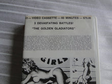 Load image into Gallery viewer, Vintage 1980s Nude Adult Women Wrestling VHS Tape Golden Girls Golden Gladiators X4