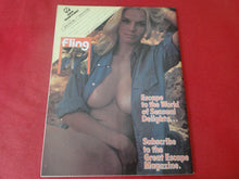 Load image into Gallery viewer, Vintage Nude Erotic Sexy Adult Magazine Fling July 1978 JB66