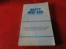 Load image into Gallery viewer, Vintage Sexy Erotic Adult Paperback Book/ Novel Britt and Sex G5