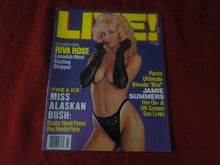 Load image into Gallery viewer, Vintage Nude Erotic Sexy Adult Magazine Live May 1988 Jamie Summers P100