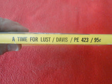 Load image into Gallery viewer, Vintage Sexy Erotic Adult Paperback Book/ Novel A Time For Lust 1967 G5