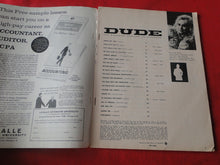 Load image into Gallery viewer, Vintage Nude Erotic Sexy Adult Magazine Dude September 1963 JB4