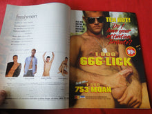 Load image into Gallery viewer, Vintage Adult Erotic Sexy Magazine Gay Interest Freshmen October September 1998 JB26