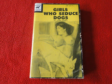Load image into Gallery viewer, Vintage Adult Paperback Novel/Book Girls Who Seduce Dogs 1977 SOME DAMAGE G5