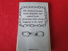 Load image into Gallery viewer, Vintage Adult Paperback Novel/Book Bondage Slave 1979 X33