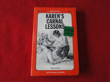 Load image into Gallery viewer, Vintage Erotic Adult Paperback Book/Novel Karen's Carnal Lessons 1976 G5