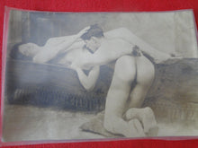 Load image into Gallery viewer, Vintage EARLY ORIGINAL Erotic Sexy Adult Nude Woman Cunnilingus Photo H15