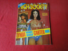 Load image into Gallery viewer, Vintage Nude Erotic Sexy Adult Magazine High Society August 1979 Lynda Carter P87