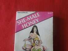 Load image into Gallery viewer, Vintage Erotic Adult Paperback Book/Novel She-Male Honey PB1