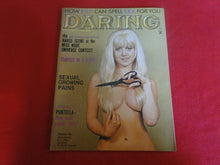 Load image into Gallery viewer, Vintage Nude Erotic Sexy Adult Magazine Daring December 1969 JB6