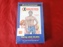 Load image into Gallery viewer, Vintage Adult XXX VHS Porn Tape Movie Exhausted John Holmes Seka BY