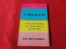 Load image into Gallery viewer, Vintage Erotic Adult Paperback Novel/Book The Simple Act Of Sex Photo Illustrated P14