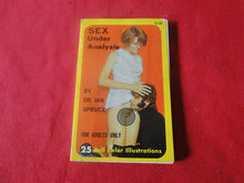 Load image into Gallery viewer, Vintage Erotic Adult Paperback Novel/Book Sex Under Analysis Color Photos LOOSE PAGES P14