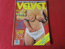 Load image into Gallery viewer, Vintage Nude Erotic Sexy Adult Magazine Velvet December 1985 CS