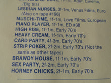 Load image into Gallery viewer, Vintage Adult XXX VHS Porn Tape Adult Video Movie Blue Vanities #191 Early 70's GREAT 25