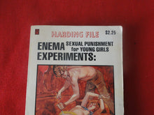 Load image into Gallery viewer, Vintage Adult Paperback Naughty Book/Novel Harding File Enema Experiments P85