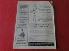 Load image into Gallery viewer, Vintage Nude Erotic Sexy Adult Magazine BDSM Strictly Speaking V.1 #7 1991 P70