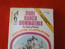 Load image into Gallery viewer, Vintage Erotic Adult Paperback Book/Novel Eros Goldstripe Dude Ranch Dominatrix 1972 BS