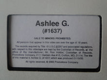 Load image into Gallery viewer, Vintage Adult XXX VHS Porn Tape Adult Video Ashlee G. BY