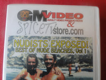 Load image into Gallery viewer, Vintage Adult XXX VHS Porn Tape Adult Video Nudists Exposed Best of Nude Beaches V.1 BY