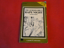 Load image into Gallery viewer, Vintage Erotic Adult Paperback Book/Novel Liverpool Press The Schoolgirl's Rape Night P55