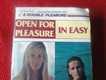 Load image into Gallery viewer, Vintage Erotic Adult Paperback Book/Novel Open For Pleasure/ In Easy 1980 X4