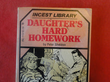 Load image into Gallery viewer, Vintage Erotic Adult Paperback Book/Novel Daughter's Hard Homework ROUGH PB3