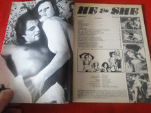 Load image into Gallery viewer, Vintage Nude Erotic Sexy Adult Magazine He and She March 1976 57
