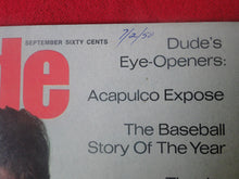 Load image into Gallery viewer, Vintage Nude Erotic Sexy Adult Magazine Dude September 1969 P89