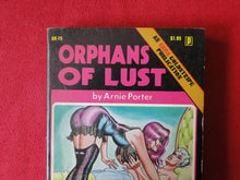 Load image into Gallery viewer, Vintage Erotic Adult Paperback Book/Novel Orphans Of Lust Eros Goldstripe G2