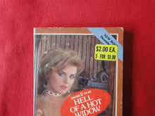Load image into Gallery viewer, Vintage Erotic Adult Paperback Book/Novel Hell of a Hot Widow 1986 Greenleaf     G5