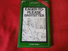 Load image into Gallery viewer, Vintage Erotic Adult Paperback Book/Novel Patch Pokets Eager To Please Babysitter PB4