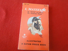 Load image into Gallery viewer, Vintage Adult Paperback Novel/Book I, Masseuse Satan Press 1970 HC3