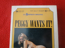 Load image into Gallery viewer, Vintage Adult Paperback Novel/Book Peggy Wants It 1972 HC3