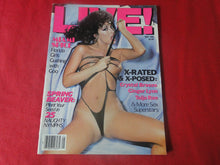 Load image into Gallery viewer, Vintage Nude Erotic Sexy Adult Magazine Live May 1986 JB68