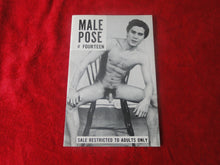 Load image into Gallery viewer, Vintage Adult Erotic Sexy Magazine Gay Interest SMALLER 9 x 5 Male Pose # 14 P91
