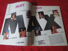 Load image into Gallery viewer, Vintage Nude Erotic Sexy Adult Magazine Max May 1986 HC4