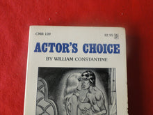 Load image into Gallery viewer, Vintage Erotic Adult Paperback Book/Novel Actor's Choice 1978 HC2