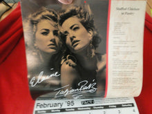 Load image into Gallery viewer, Vintage Semi-Nude Pinup Wall Calendar 1995 Supermodels Dishes 12 x 12          G