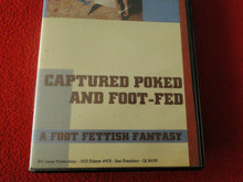 Load image into Gallery viewer, Vintage Adult Erotic Gay Interest VHS Tape BDSM Captured Poked and Foot-Fed