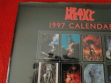 Load image into Gallery viewer, Vintage Semi-Nude Pinup Wall Calendar 1997 Heavy Metal SEALED 12 x 12          G