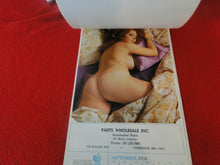 Load image into Gallery viewer, Vintage Semi-Nude Pinup Wall Calendar 1976 Parts Wholesale Inc. H